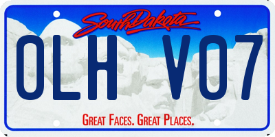 SD license plate 0LHV07