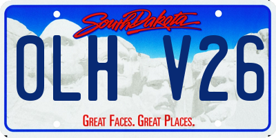 SD license plate 0LHV26