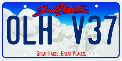 SD license plate 0LHV37