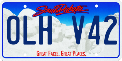 SD license plate 0LHV42