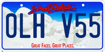 SD license plate 0LHV55