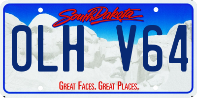 SD license plate 0LHV64