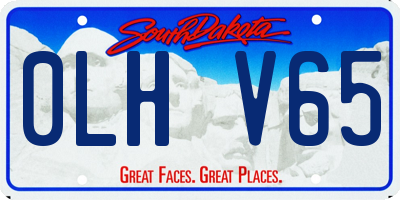 SD license plate 0LHV65