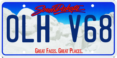 SD license plate 0LHV68