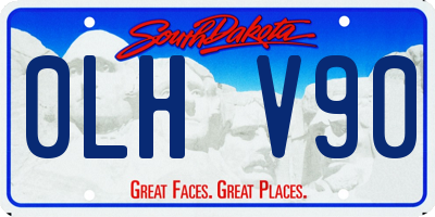 SD license plate 0LHV90