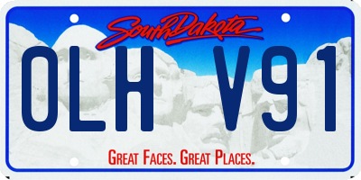 SD license plate 0LHV91