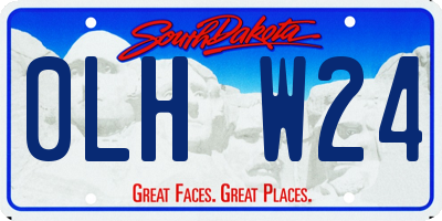 SD license plate 0LHW24