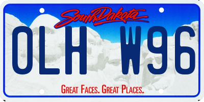 SD license plate 0LHW96