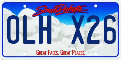 SD license plate 0LHX26