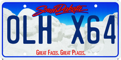 SD license plate 0LHX64