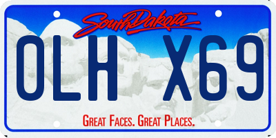 SD license plate 0LHX69