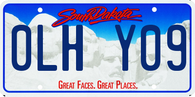 SD license plate 0LHY09