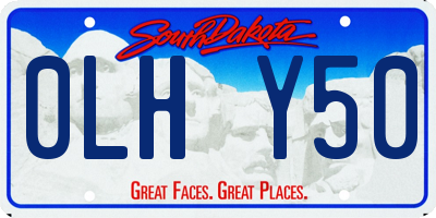 SD license plate 0LHY50