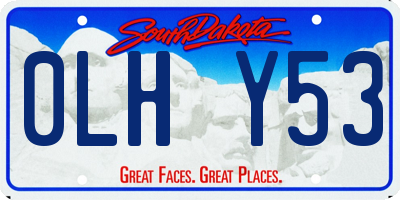 SD license plate 0LHY53