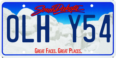 SD license plate 0LHY54