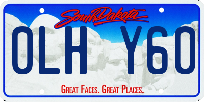 SD license plate 0LHY60