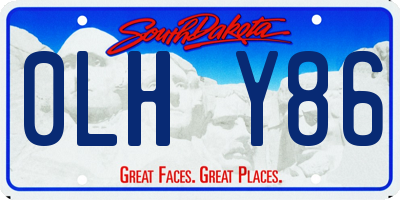 SD license plate 0LHY86