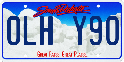 SD license plate 0LHY90