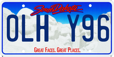 SD license plate 0LHY96