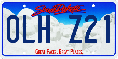 SD license plate 0LHZ21