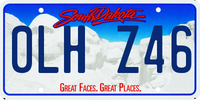 SD license plate 0LHZ46