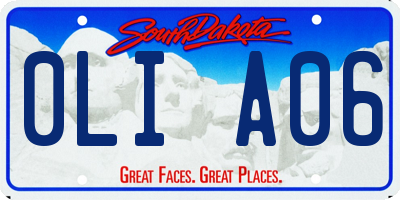 SD license plate 0LIA06
