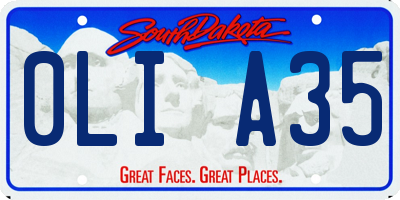 SD license plate 0LIA35