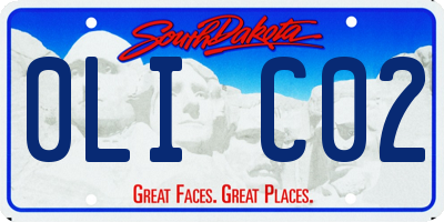 SD license plate 0LIC02