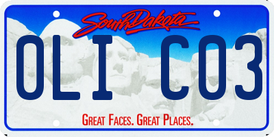 SD license plate 0LIC03