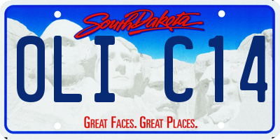 SD license plate 0LIC14