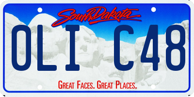SD license plate 0LIC48
