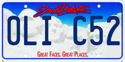 SD license plate 0LIC52