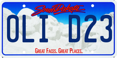 SD license plate 0LID23