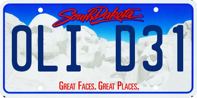 SD license plate 0LID31