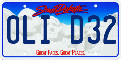 SD license plate 0LID32