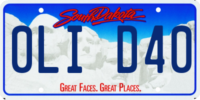 SD license plate 0LID40