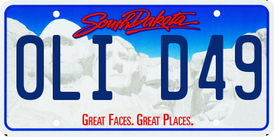 SD license plate 0LID49