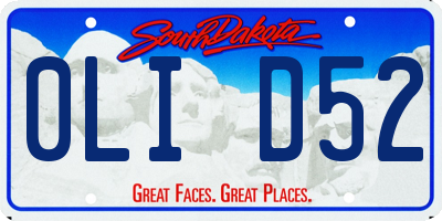 SD license plate 0LID52