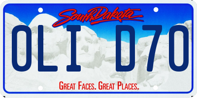 SD license plate 0LID70