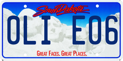 SD license plate 0LIE06