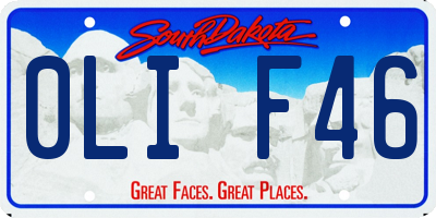 SD license plate 0LIF46