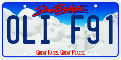 SD license plate 0LIF91
