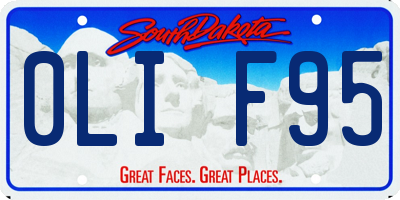SD license plate 0LIF95