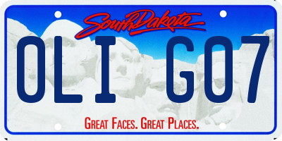 SD license plate 0LIG07