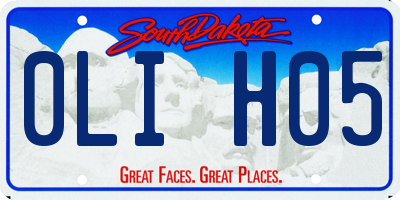 SD license plate 0LIH05