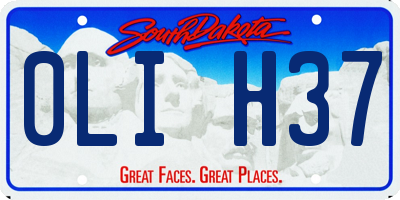 SD license plate 0LIH37