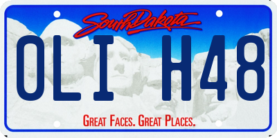 SD license plate 0LIH48