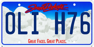 SD license plate 0LIH76