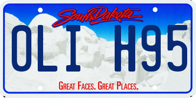 SD license plate 0LIH95