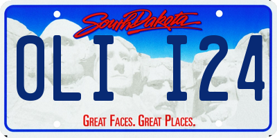 SD license plate 0LII24